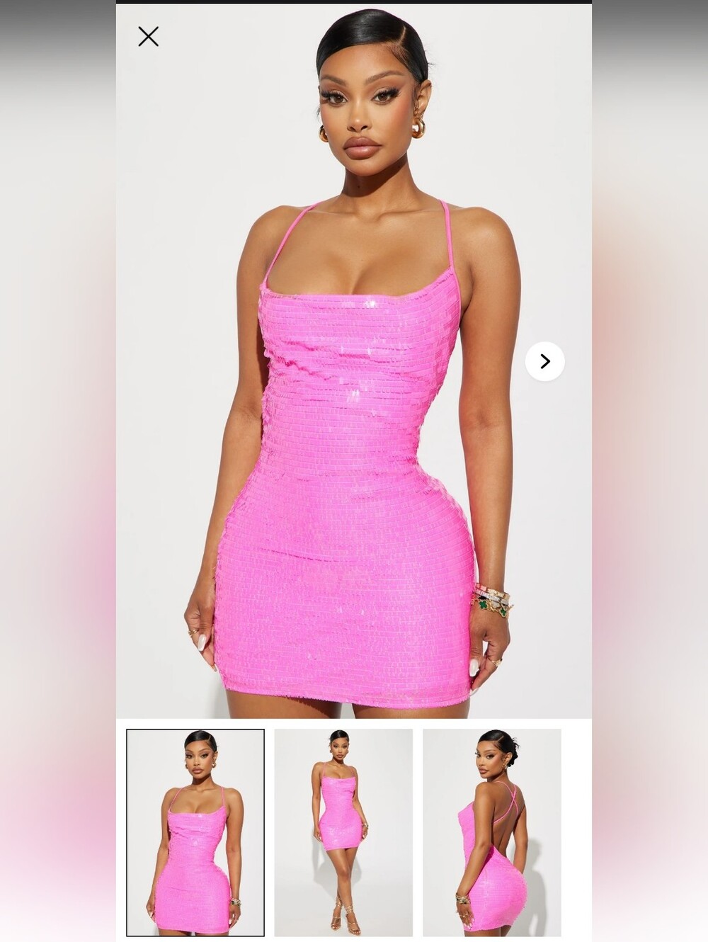 Fashion Nova Shut Up And Dance Pink Mini Dress, Size Medium (M) - New Giftable